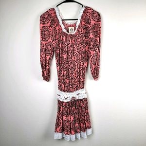 NWT Free People lace crochet off shoulder dress